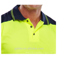 2018 Hohe Qualität Hallo Vis Shirt Zwei Farbe Polo Shirt Benutzerdefinierte Logo Gedruckt High Visibility Reflektierende T-shirt